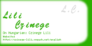 lili czinege business card